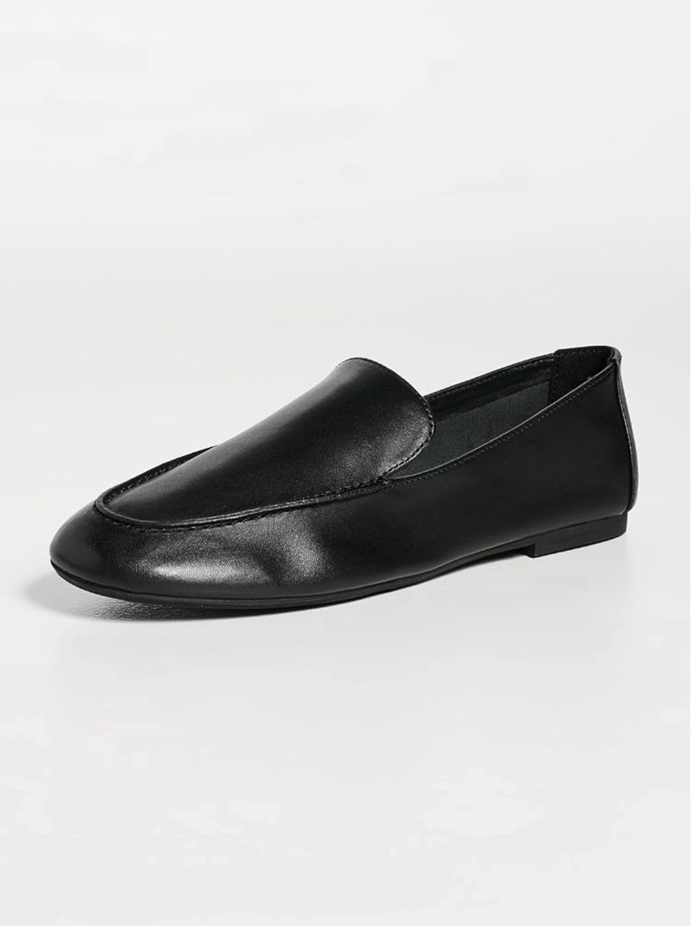 Madewell Black Leather Slip-On Loafers